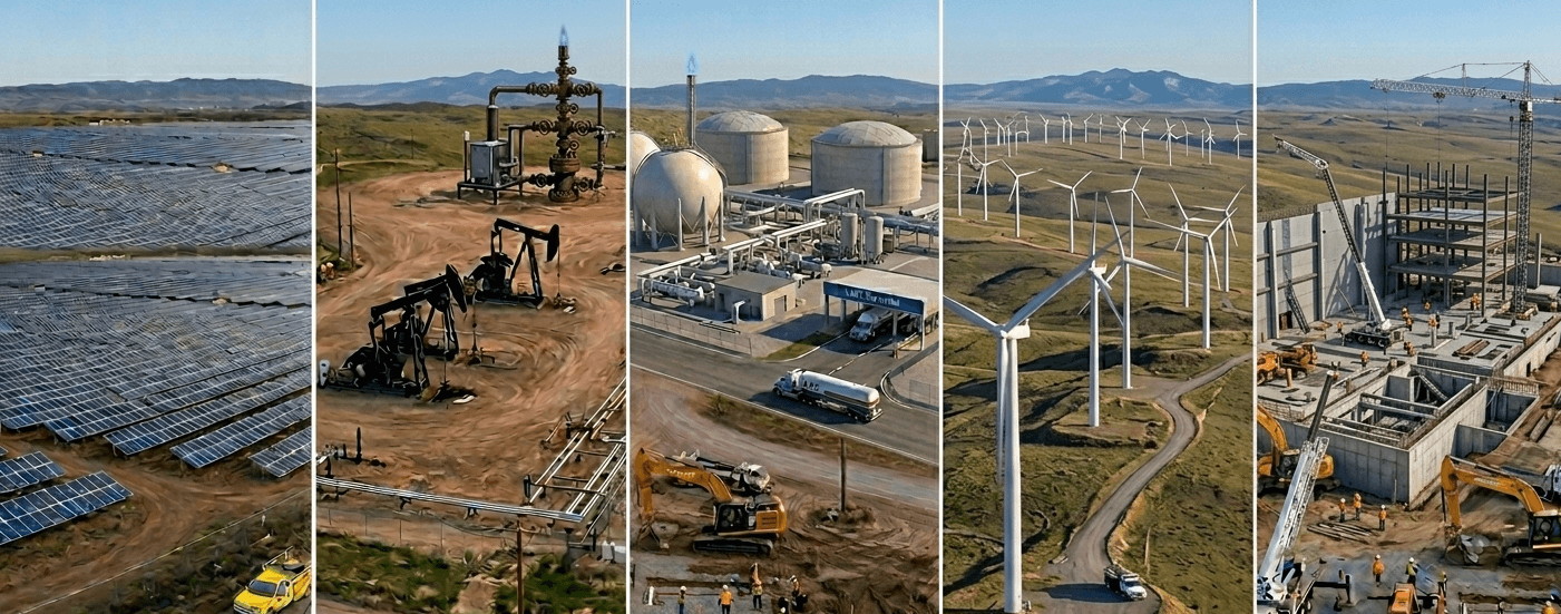 Solar, oil, gas, wind, and construction sites — all within dispatch range